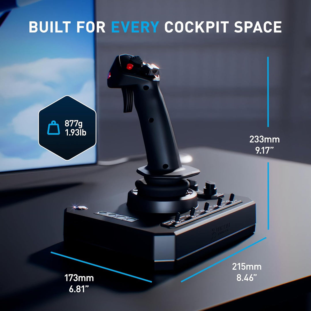 Honeycomb Foxtrot Aviation Stick - Flight Stick für Flugsimulation, Premium-Gimbal-Mechanismus, 16-b