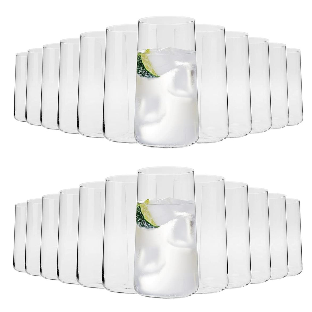 KIAPPO Set mit 24 Gläsern Avant-Grande mit Fassungsvermögen 540 ml hohe Gläser für Wasser und kalte