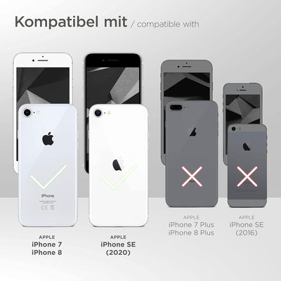 ONEFLOW Handykette 'Twist Strap' kompatibel mit Apple iPhone SE (2020/2022) Hülle zum Umhängen trans