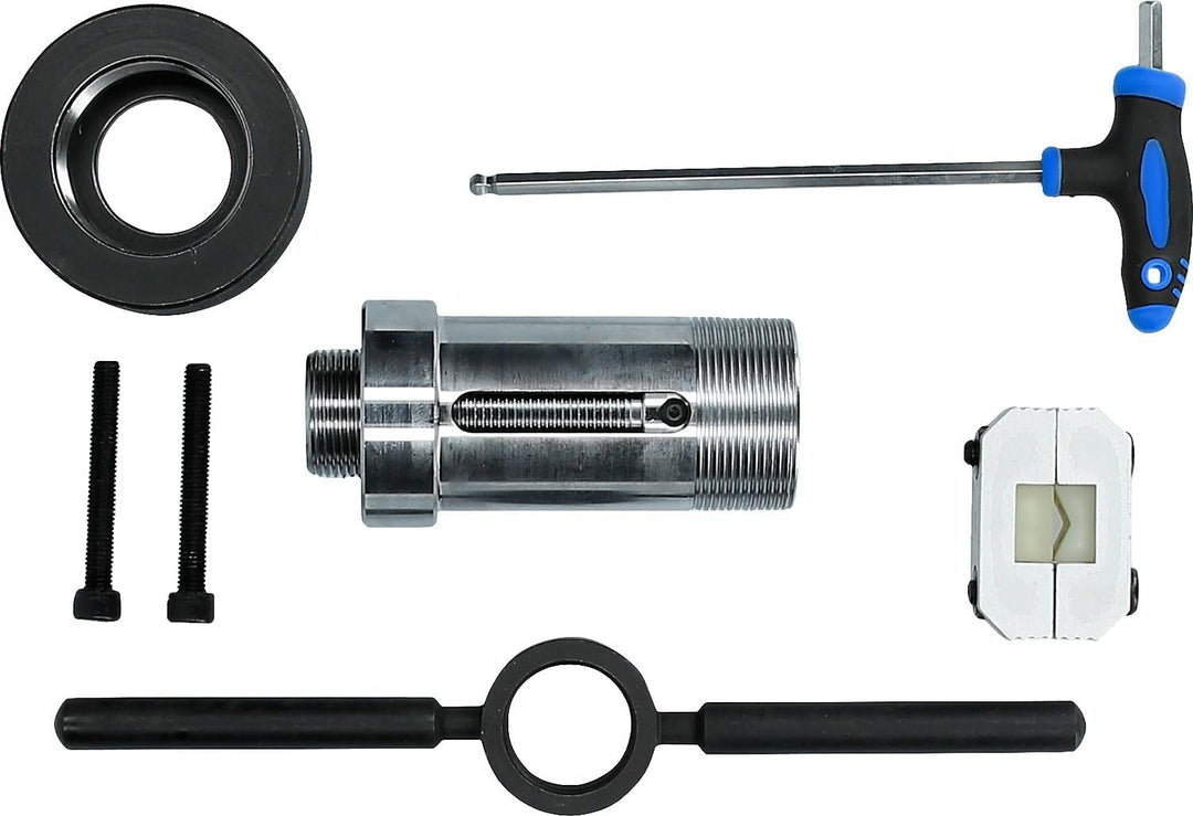 Brilliant Tools BT651100 Montagewerkzeug für Stossdämpfer mit Zuganschlagsfeder, 8-tlg