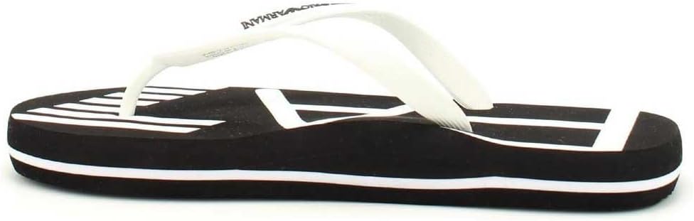 Emporio Armani EA7 Herren Zehentrenner Black - White 39 EU Black White, 39 EU Black White