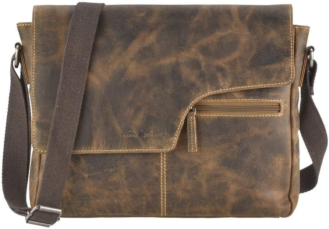 Greenburry Vintage Original Umhängetasche Leder 32 cm