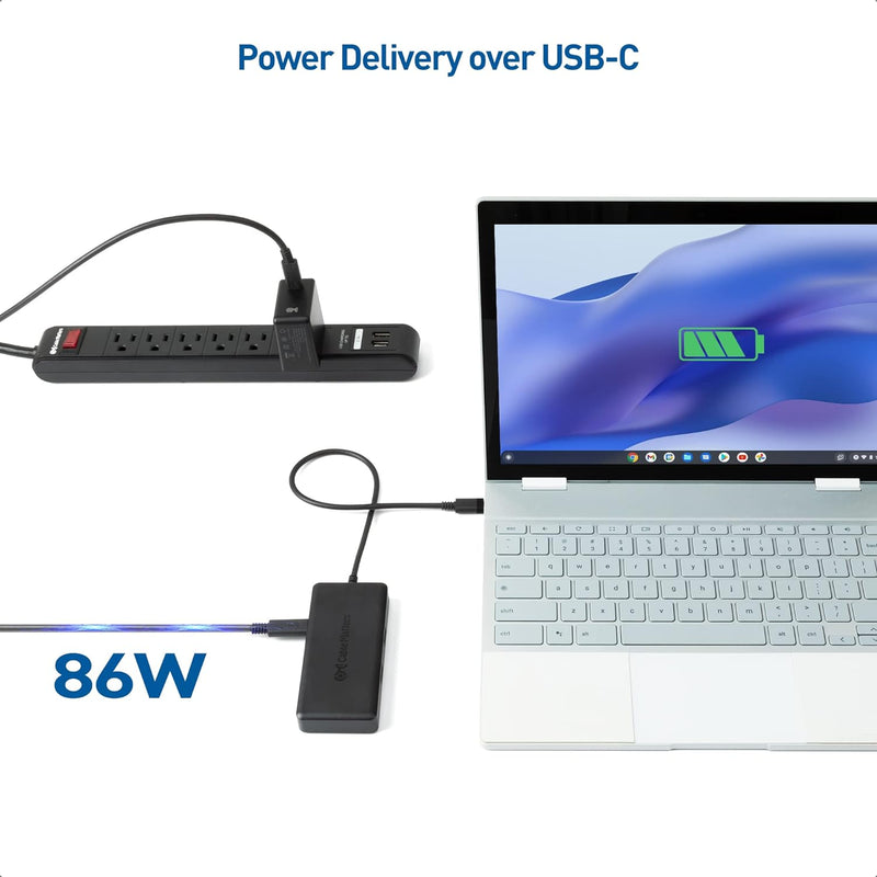 Cable Matters [Funktioniert mit Chromebook Certified] 4K@60Hz USB-C Hub HDMI, USB-C Multiport Adapte