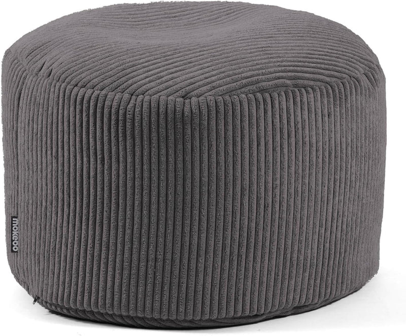 mokebo® Pouf, Hocker o. Sitzhocker aus Cord 40x60 cm &