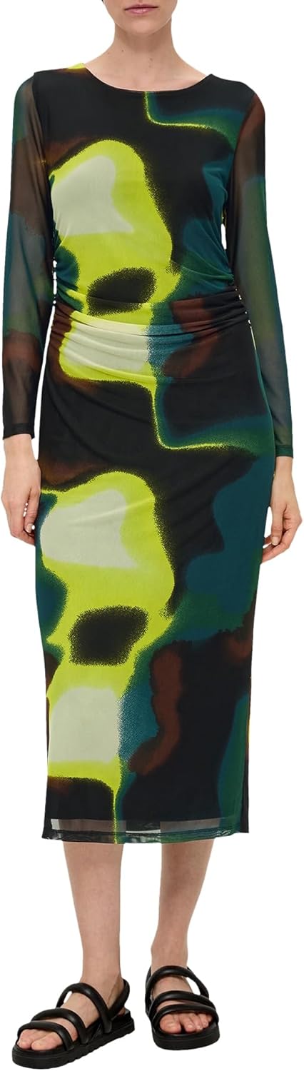 s.Oliver Damen Maxikleid 36 99a3_schwarz, 36 99a3_schwarz