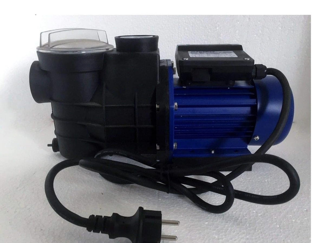 Schwimmbadpumpe 500 Watt Motor bis zu 13000 Liter pro Stunde 1 1/2 Zoll Anschluss