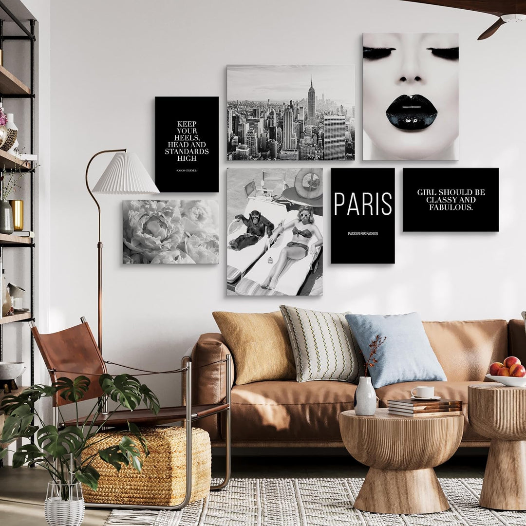 Muralo - Wandbilder Set - Leinwand Bilder Set Aufhängefertig - Bilder für Wohnzimmer Schlafzimmer -