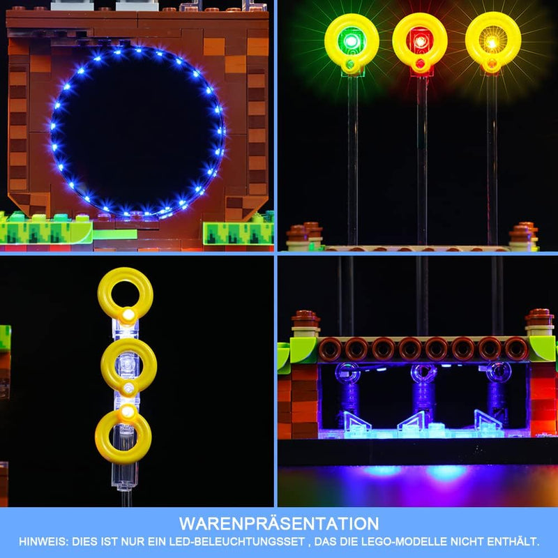 Led Licht Set für Lego Sonic, Led Beleuchtungs Set für Sonic Lego 21331 - Nur Lichter-Set, Kein Lego