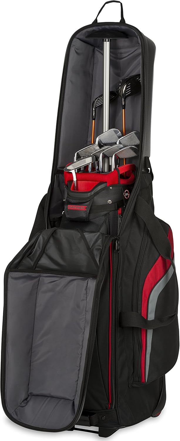 Bag Boy Golf 2018 T-10 Hard TOP Travel Cover Black/Royal/Charcoal, Black/Royal/Charcoal