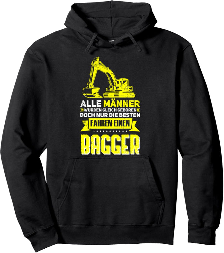 Bagger Bauarbeiter Baggerführer Geschenk Pullover Hoodie