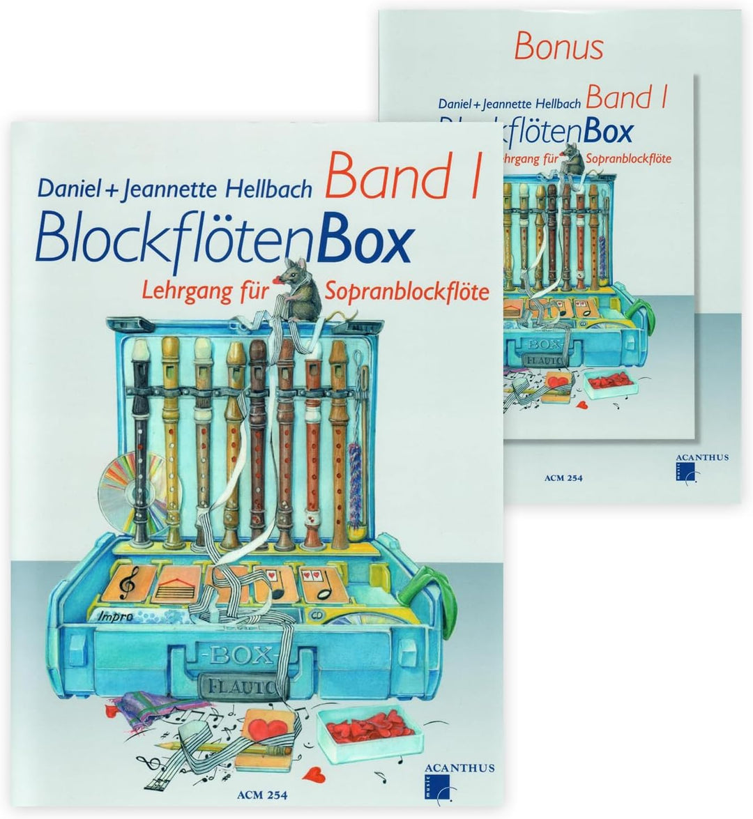 Acanthus Music "Blockflötenbox Band 1 (+Online Audio) – Daniel Hellbach – Lehrgang für Sopranblockfl