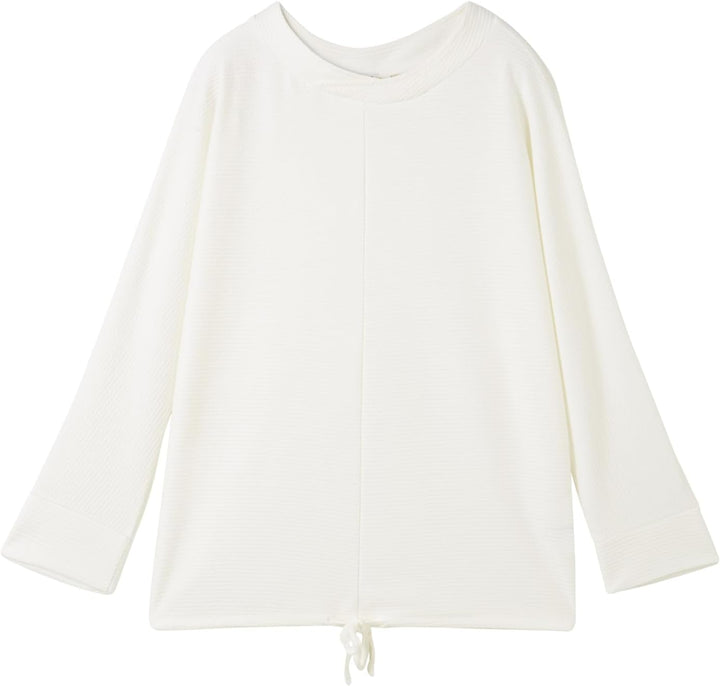 TOM TAILOR Damen T-Shirt, 10315 - Whisper White