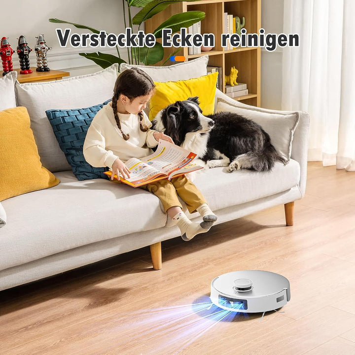 20 Stück Zubehör für Ecovacs Deebot T20 Omni / T20e Omni Saugroboter, 1 Gummi Hauptbürste 4 Staubbeu