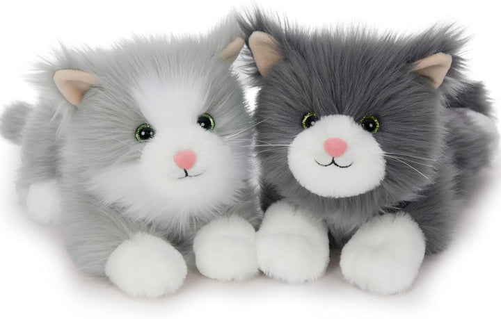 MorisMos süss 2 stücke Katze Kuscheltier Set, weich Kawaii 45cm Plüschkatze,deko Puppe Katze stoffti