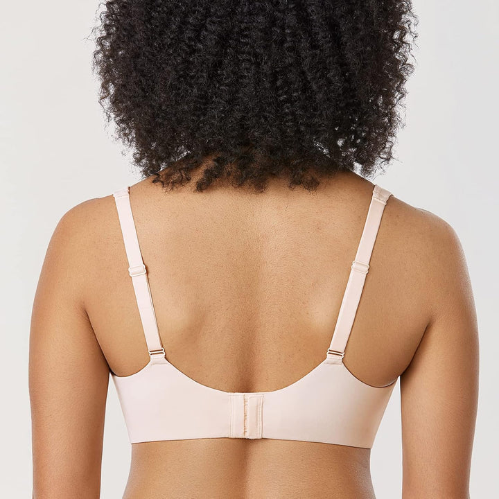 DELIMIRA Damen T Shirt Balconette BH mit Bügel Leicht Gepolstert Schalen BHS Grosse Grössen 95C Rose