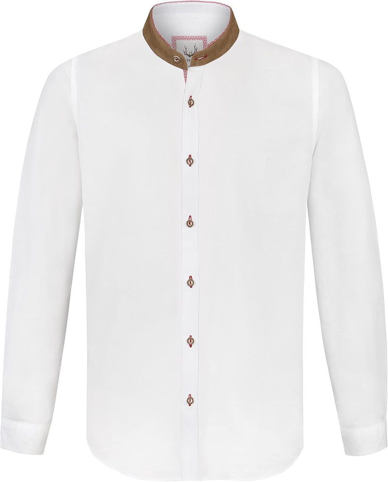 Stockerpoint Herren Adamo Hemd 3XL Weiss-rot, 3XL Weiss-rot