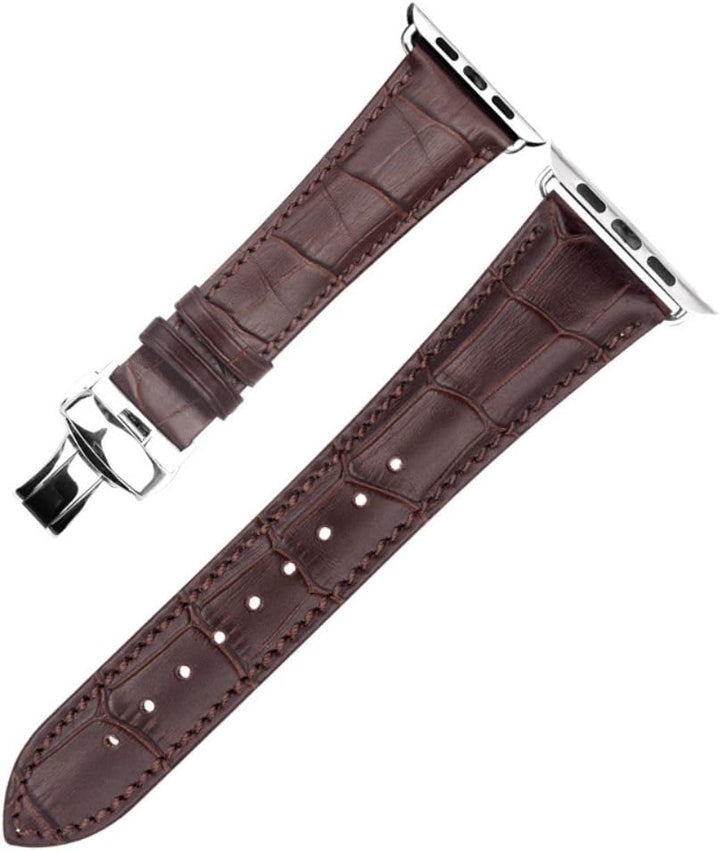 Leder Armband kompatibel mit Apple Watch Armband 42/44/45/49mm - Lederarmband für Apple Watch Series