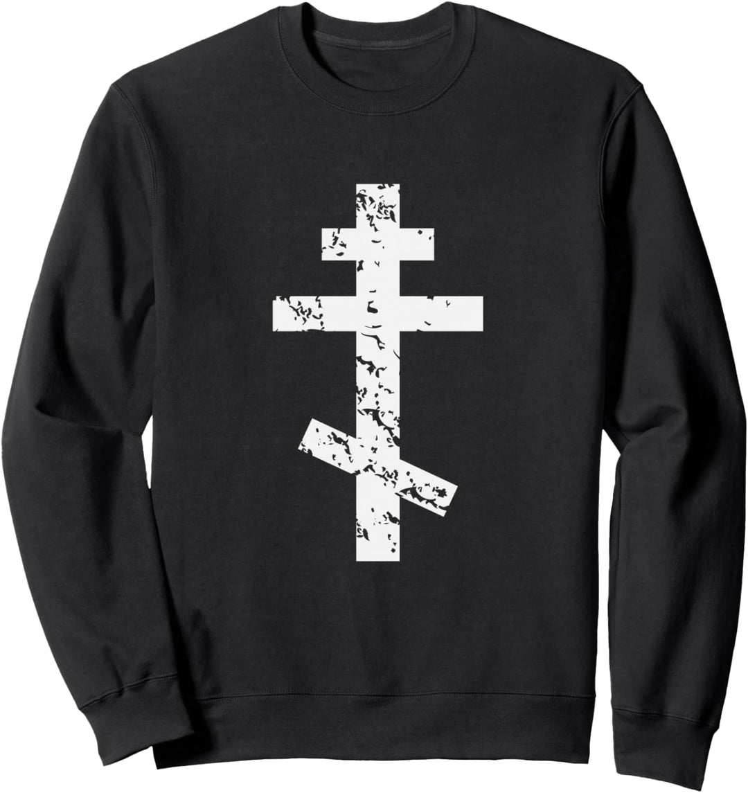 Russisch, Griechisch, Byzantinisch, Orthodoxes Kreuz Sweatshirt