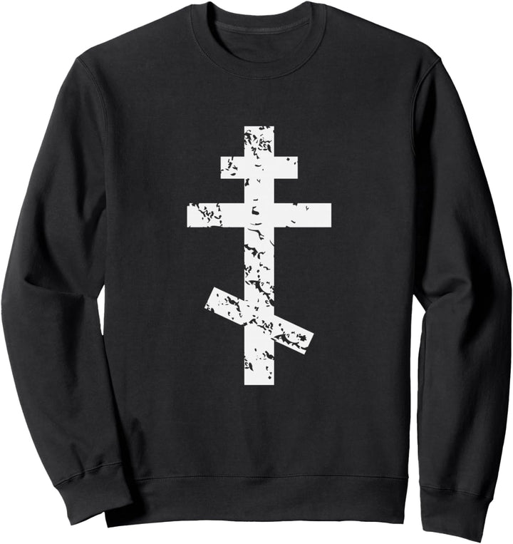 Russisch, Griechisch, Byzantinisch, Orthodoxes Kreuz Sweatshirt