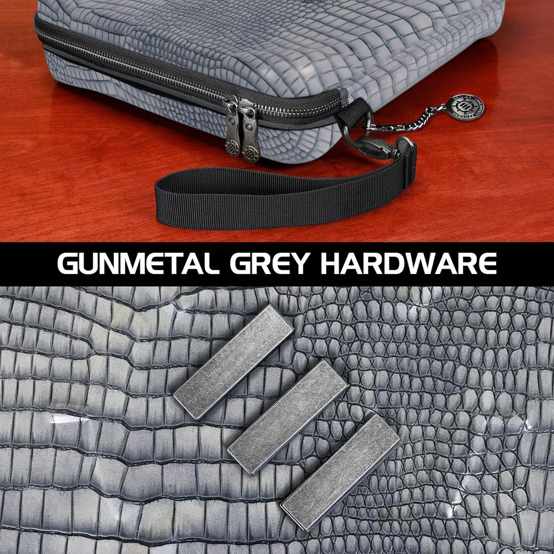 ENHANCE RPG-Organizer-Etui, Sammleredition – DND-Ordner mit integriertem Charakterbogenhalter, Würfe