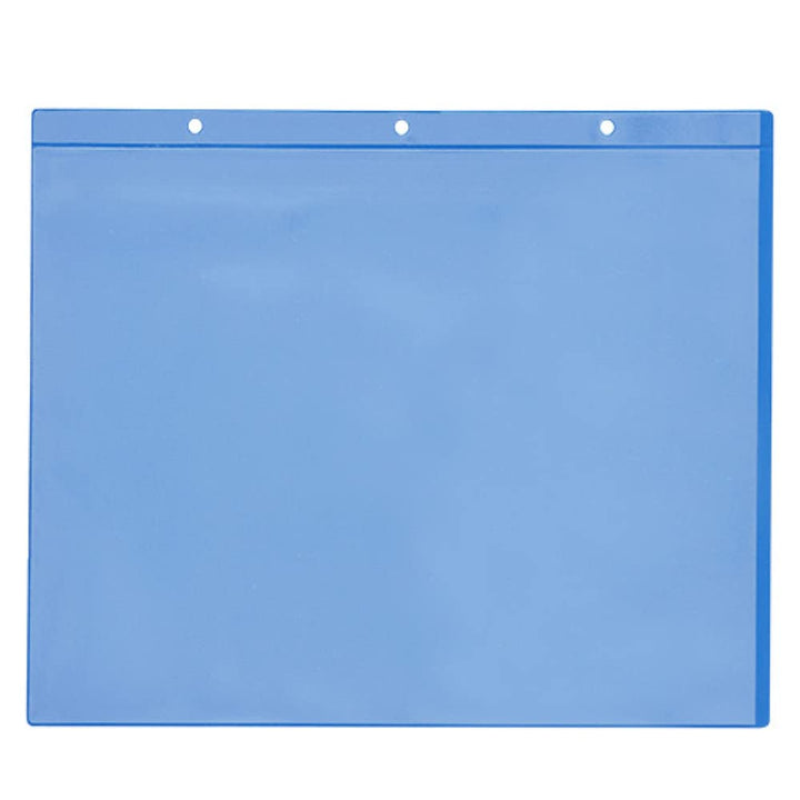 Magnettaschen A4 quer, blau,mit 2 Magnetstreifen, Öffnung: Schmalseite, 25 Stück blau A4 quer, Öffnu