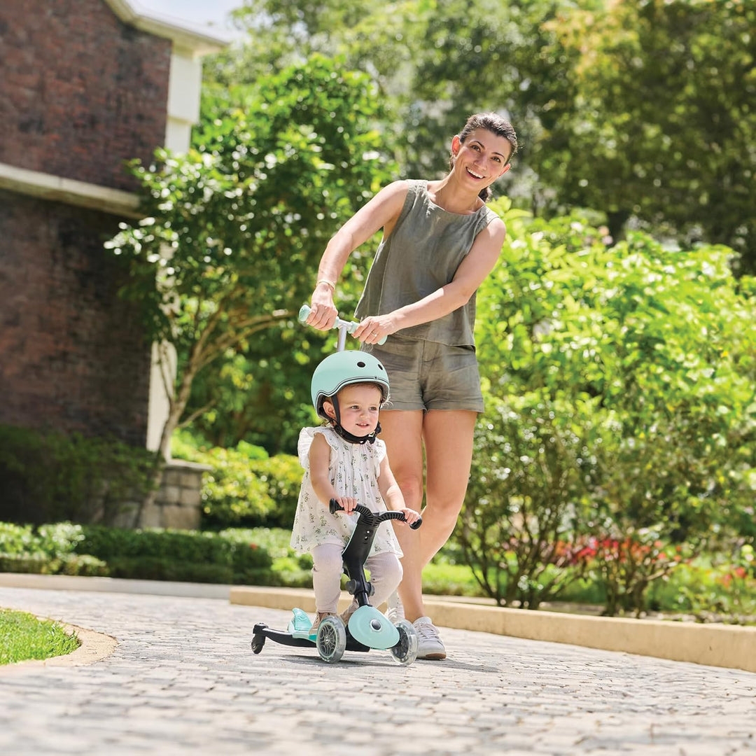 Globber Go Up Active Beleuchtung, 360 Grad, Evolutionärer Roller mit Sitz und Lichtern für Kleinkind