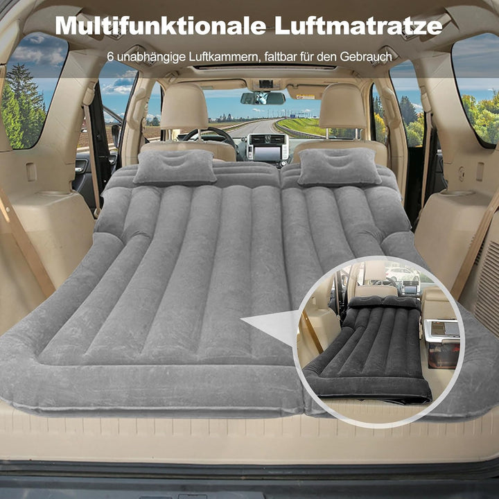 Ergocar Auto Luftmatratze Camping SUV &amp; MPV Matratze Aufblasbar mit Kissen Luftmatratze 2 Person Sch