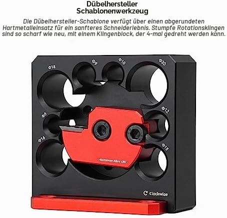 Dübelmacher-Vorrichtung Dübelplattenhersteller, Dübelschneider Fräsdübel, Rundstab,Dübelplatte für A