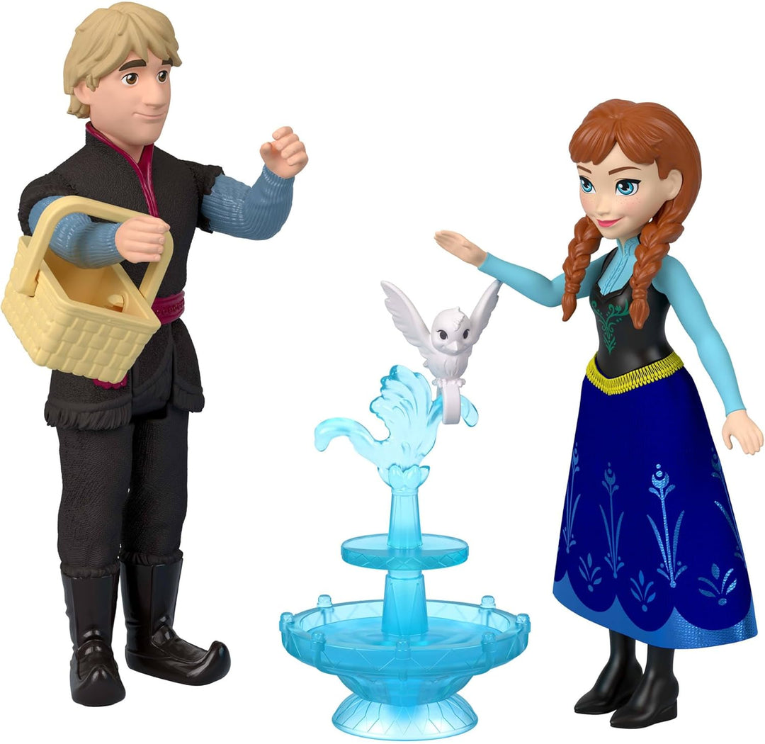 Mattel Disney Die Eiskönigin“ Spielzeug, kleine Puppen im 4er-Set mit Anna, ELSA, Kristoff, Olaf sow