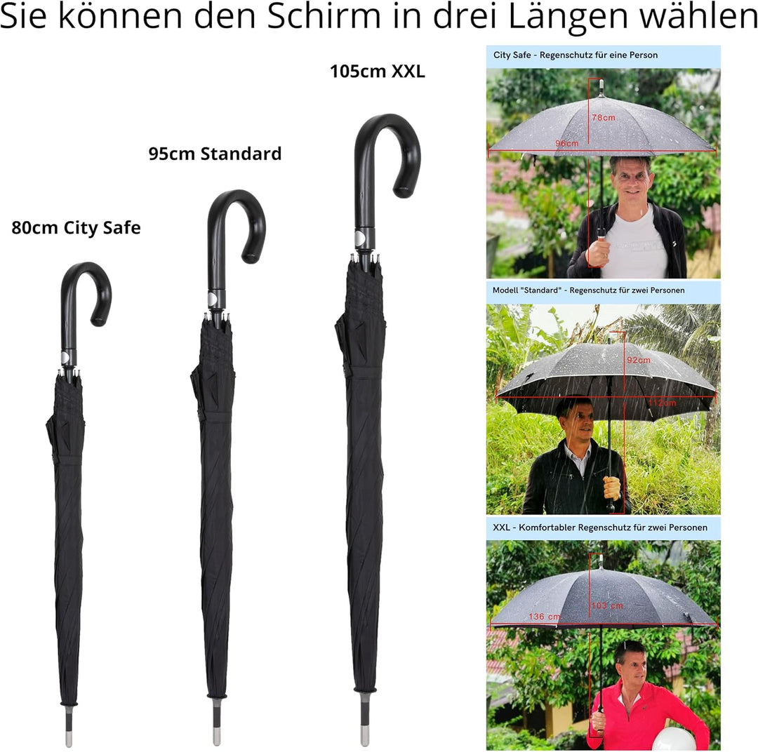 Sicherheitsschirmit Videokurs | Verteidigungs Abwehr Schirm | Selbstverteidigung | 3 Grössen Rundhak