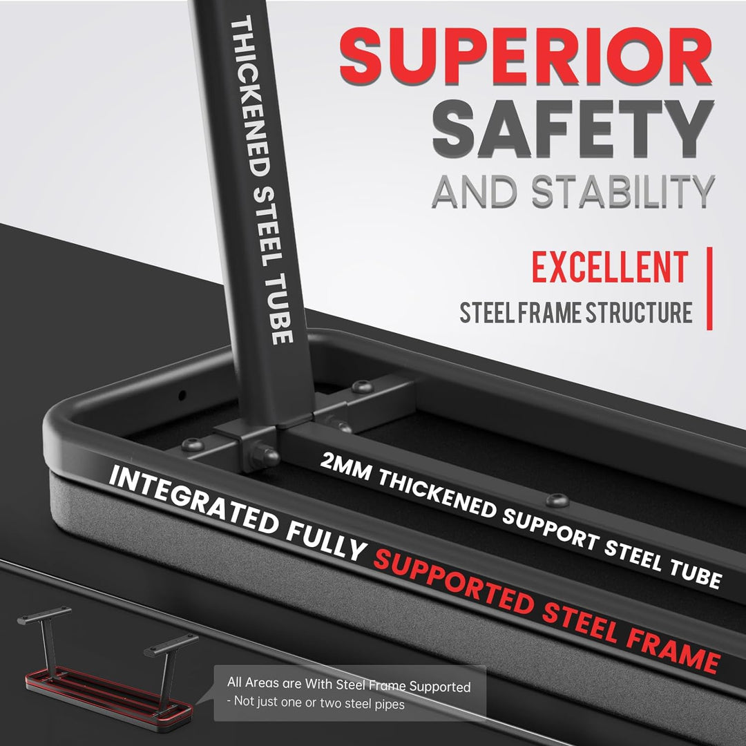 PASYOU PW100 Hantelbank Flachbank, Extreme Belastbarkeit 660 KG, Trainingsbank Fitness Bank für Zuha