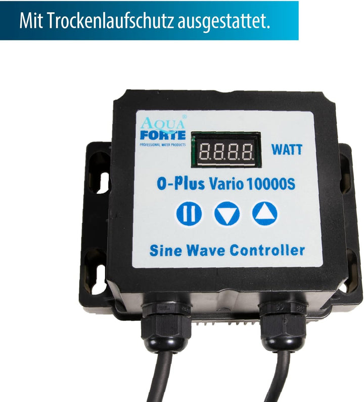 AquaForte O-Plus Vario 10.000 S, mit externer Steuerung, Durchfluss 6 bis 10 m3/ Stunde, Maximale Fö
