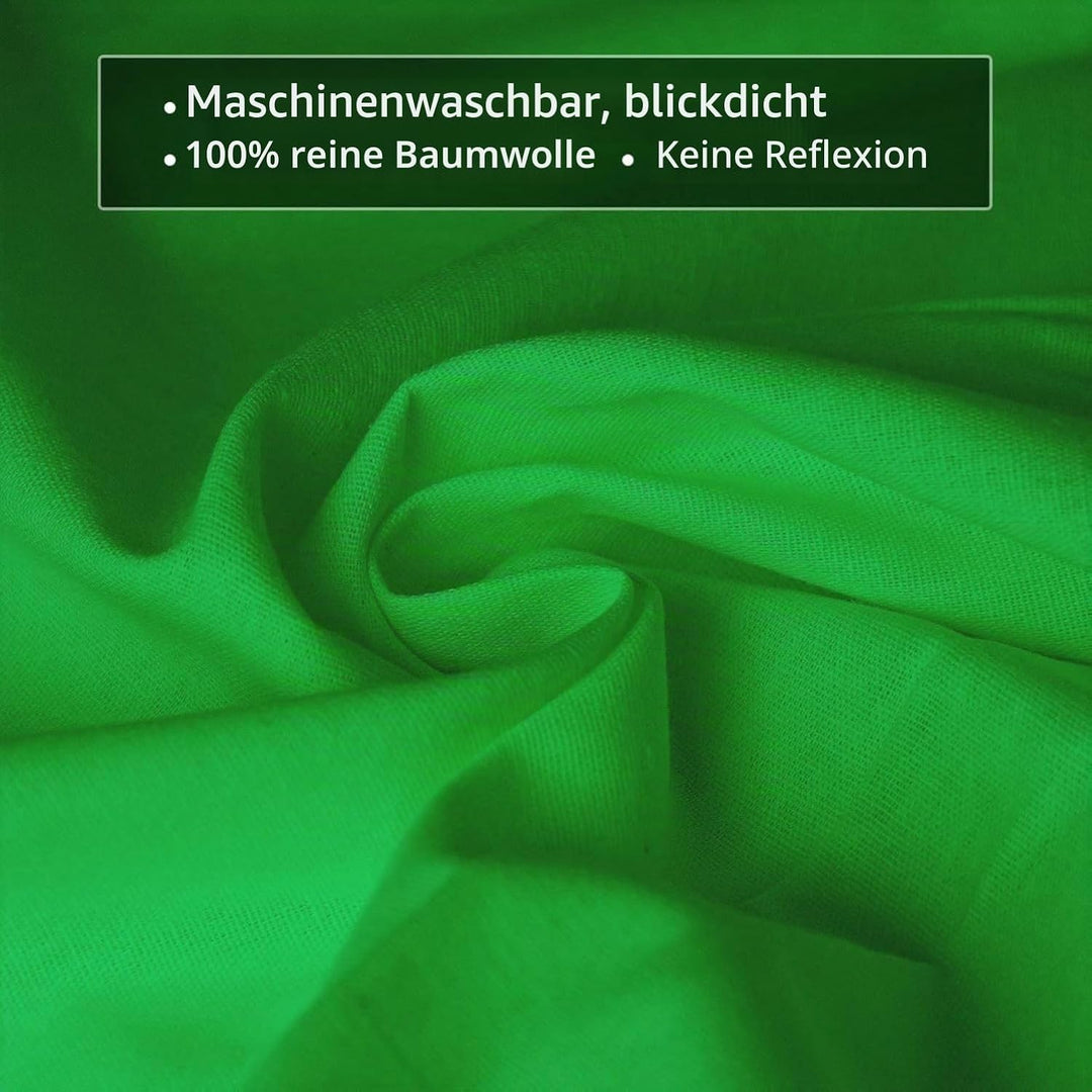 EMART Hintergrund Ständer mit Greenscreen, Fotostudio Set mit 2,6*3m Foto Hintergrund Stützsystem, 3