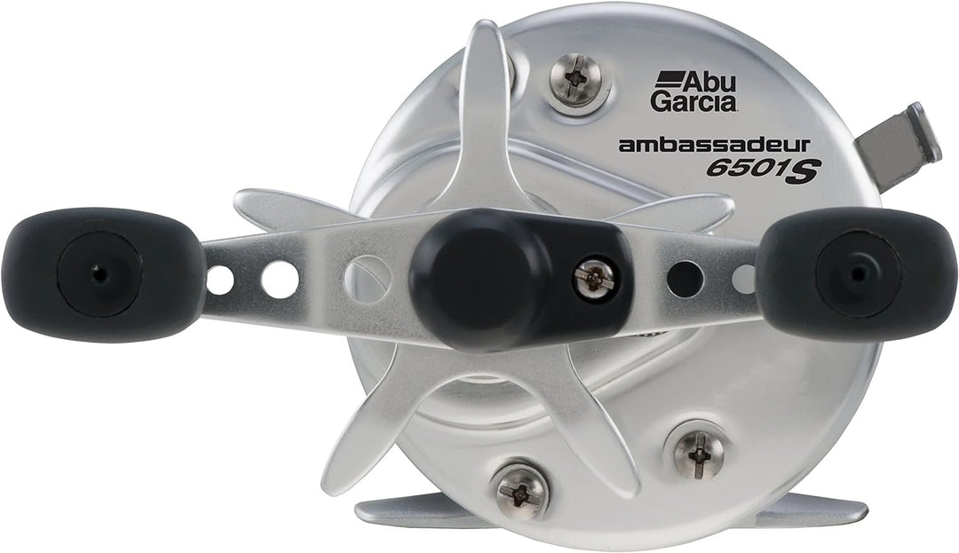 Abu Garcia Ambassadeur S Multirolle - runde Castrolle mit gleichmässigem Schnureinzug 6501, 6501