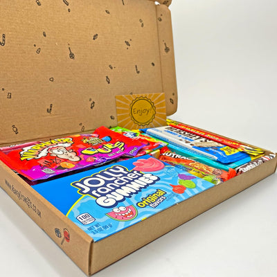 Amerikanische Süssigkeiten Box | USA Candy & Schokolade | American Sweets Geschenkbox | Top Import S