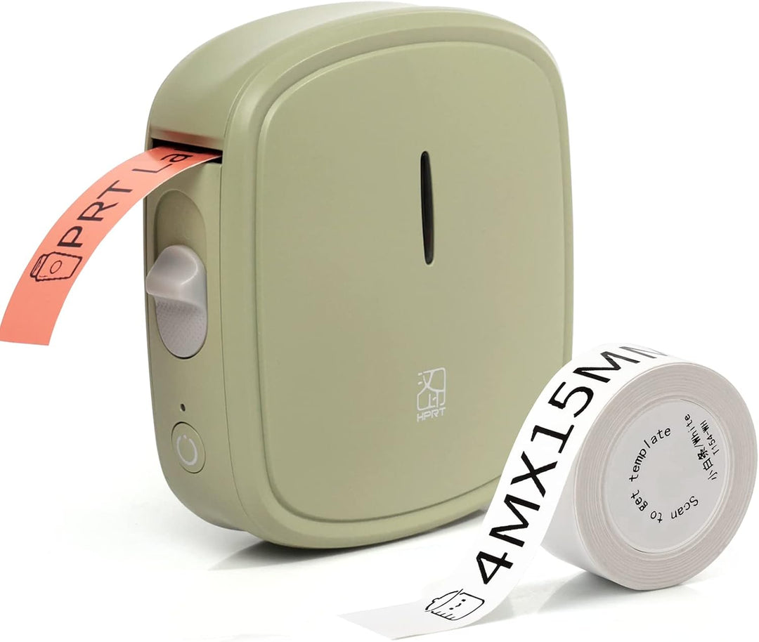 prt Qutie Bluetooth Beschriftungsgerät Selbstklebend, Tragbarer Mini Etikettiergerät, USB Aufladen E