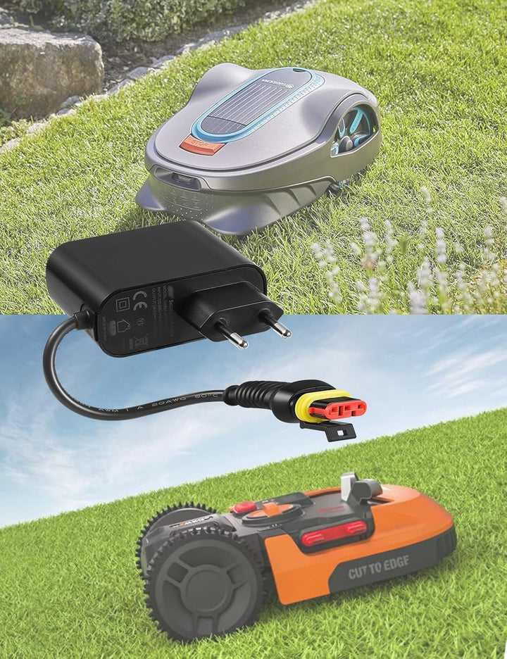 28 V 1,3A Adapter Rasenmäher Netzteil, Kompatibel mit Gardena R50Li, R80Li, R40li, R45Li, R70Li, Sil