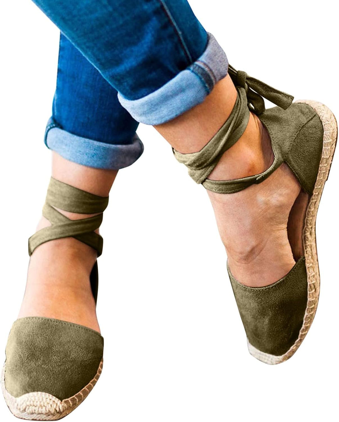 Sandalen Damen Sommer Leder Keilsandalen Absatz Espandrillos Frauen Schuhe Sommermode Freizeitschuhe