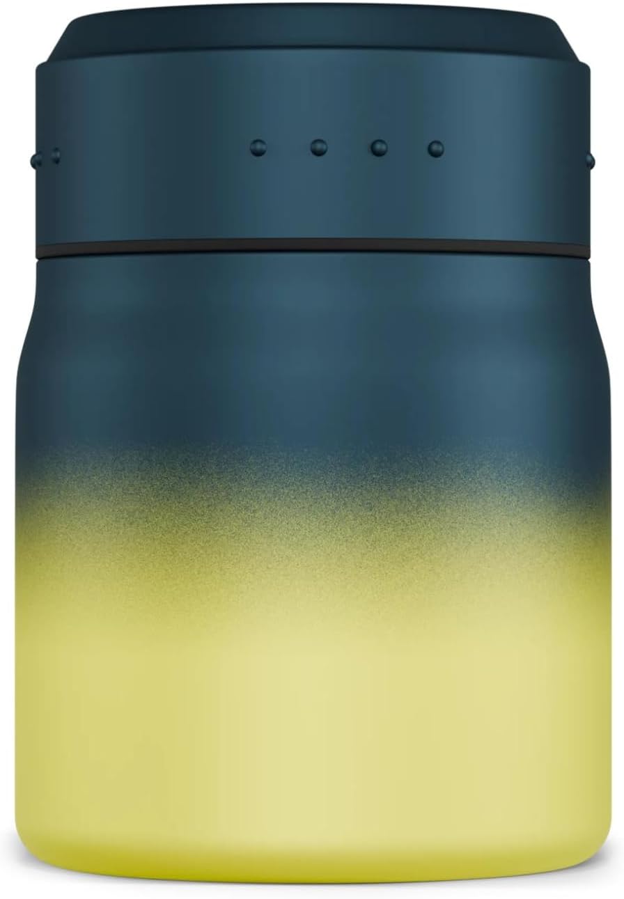 Satch Thermo Lunchbox 500ml, auslaufsicher, isoliert, mit Gabel-Löffelkombination Blue Graffiti - Ge
