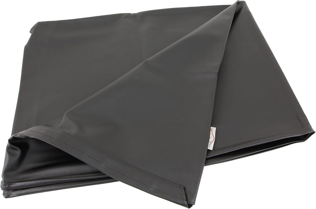 Windschotttasche 100x40cm aus schwarzem Kunstleder