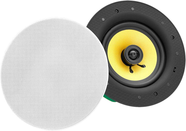 Pronomic CLS-660 WH High-End Gewebe Einbaulautsprecher (2-Wege Decken-Lautsprecher Box, 6,5"/165 mm
