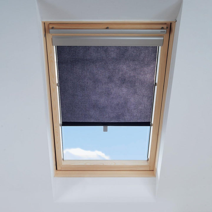 Itzala Sichtschutz-Rollo kompatibel mit VELUX Dachfenstern, M04, MK04, M06, MK06, M08, MK08, Dunkelb