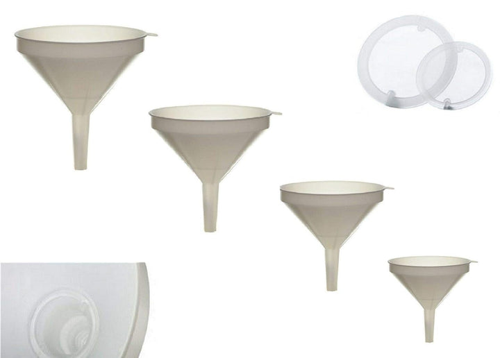 Trichter mit Siebfilter, Einfülltrichter, Abfülltrichter aus Kunststoff, 25 cm, 25 cm