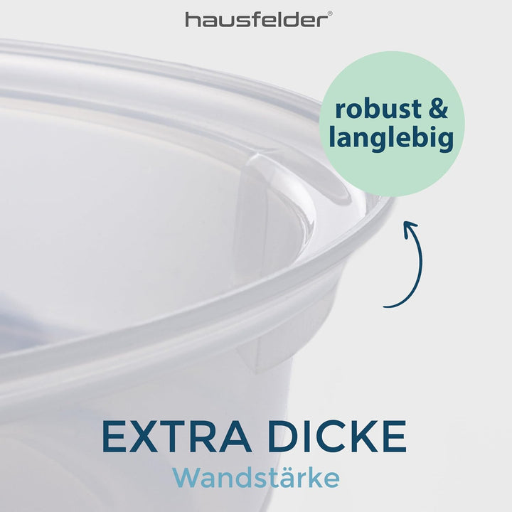 Hausfelder Mikrowellen Abdeckung - 2er Set Standard Mikrowellenhaube ø26,5x6cm - Abdeckhaube Mikrowe