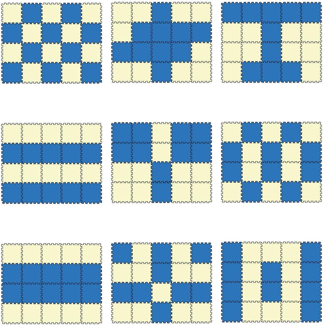 LittleTom 18 Teile Spielmatte Baby Puzzlematte ab Null - 30x30 Krabbelmatte Baby - Spielmatte Kinder