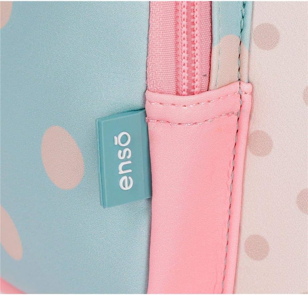 Enso Belle and Chic Anpassungsfähiger Vanity Case mit zwei Fächern Mehrfarbig 26x16x11 cms PVC Toile