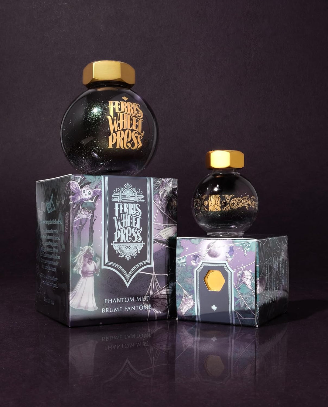 Ferris Wheel Press Ink, FerriTales Collection, Bestiary Series, Phantom Mist, Ghostly Purple-Grey wi