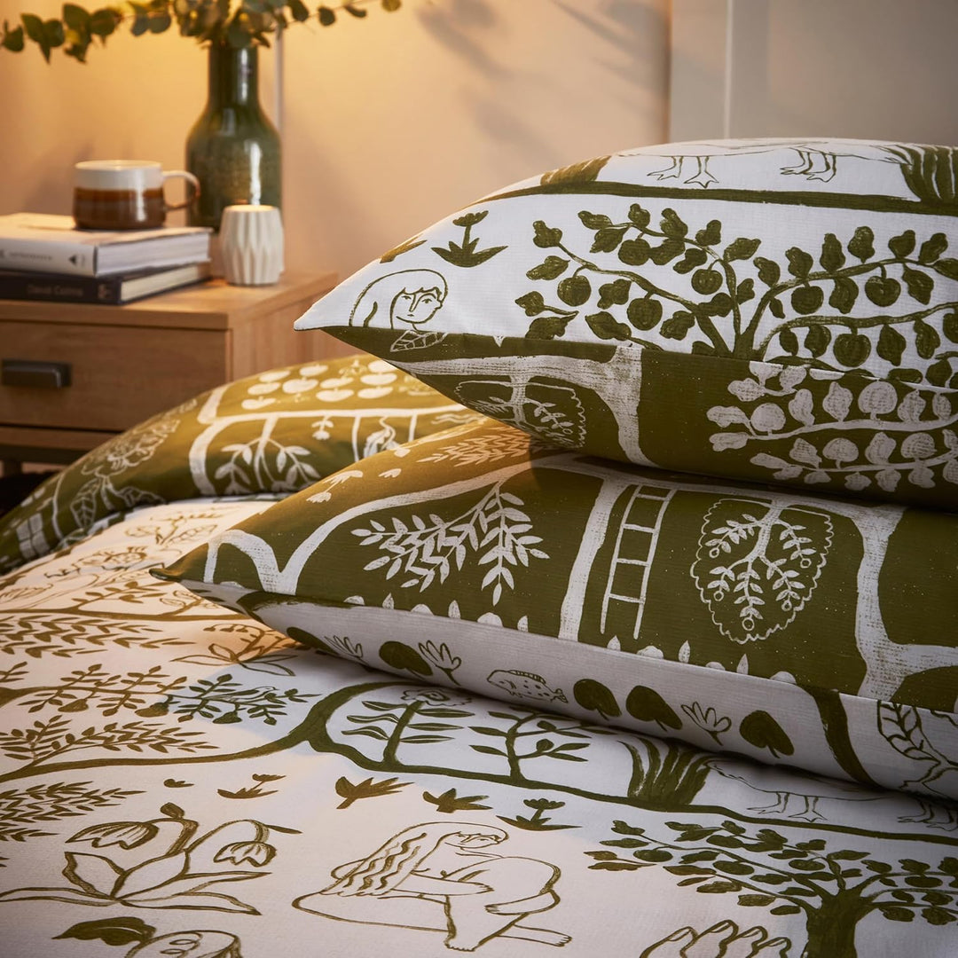 furn. Frida Bettbezug-Set Doppelbett Moos, Doppelbett Moos