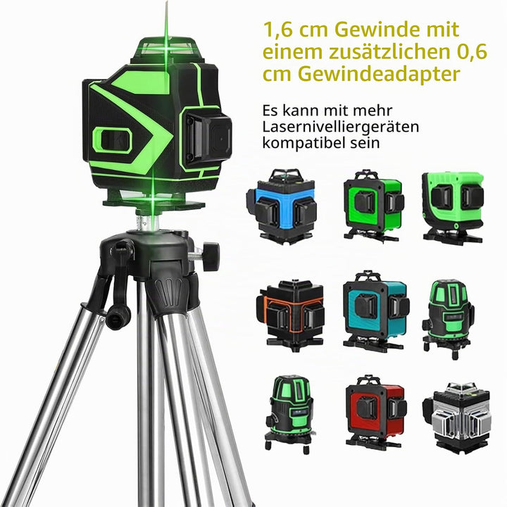 Stativ Laser Professional, 50-120 cm Baustativ Stützen Höhenverstellbar Laser Sativ mit 5/8"-11 Auss
