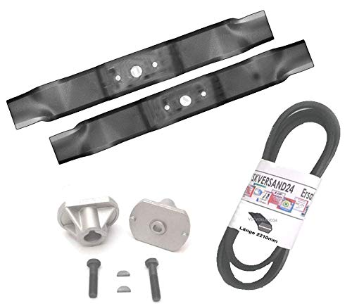 Messer Reparatur Set für Castel Garden TwinCut Honda Iseki Brill (92cm Kombi-Mulchmesser), 92cm Komb